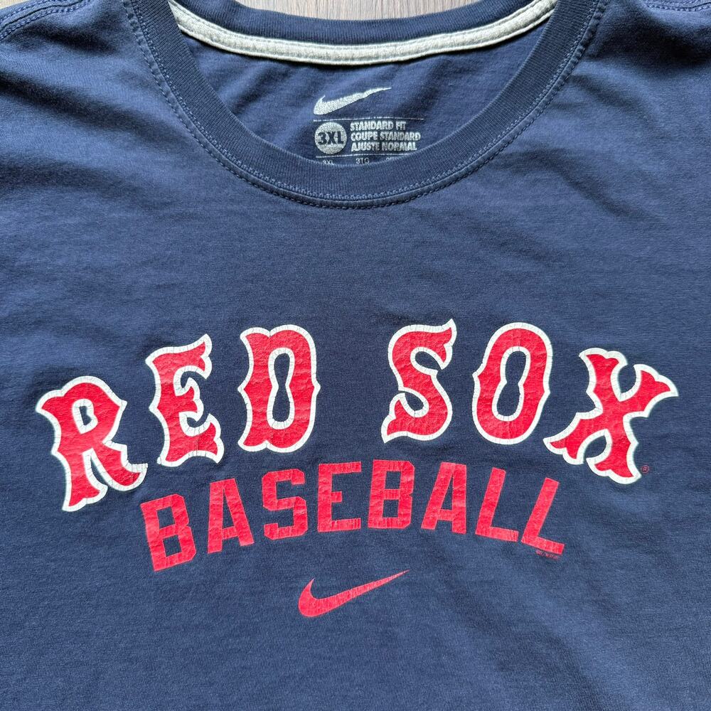 Nike Navy Red Boston Red Sox Baseball Tee